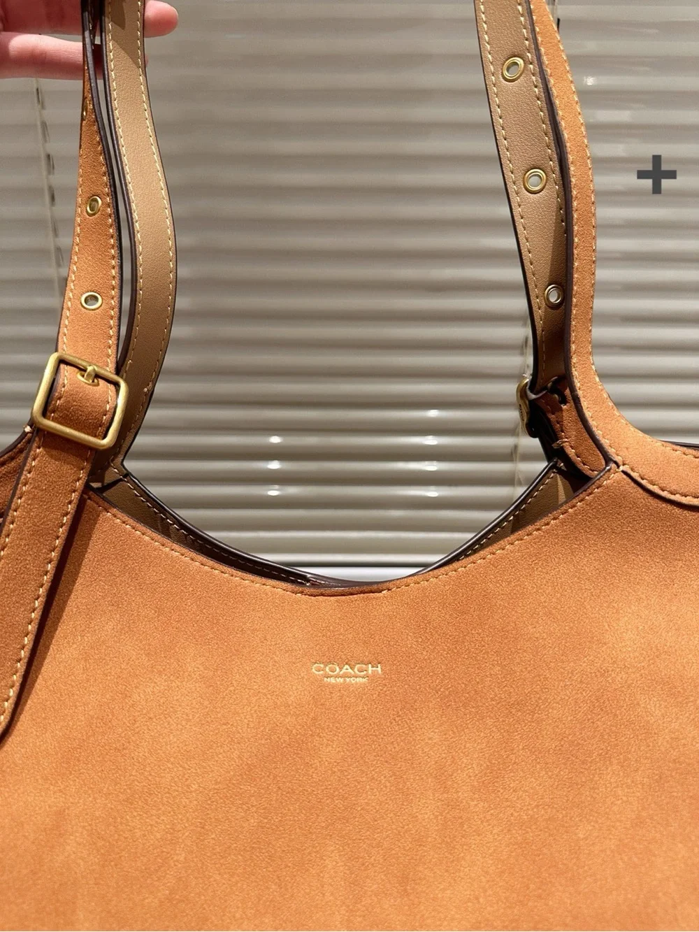 Coach elegant suede